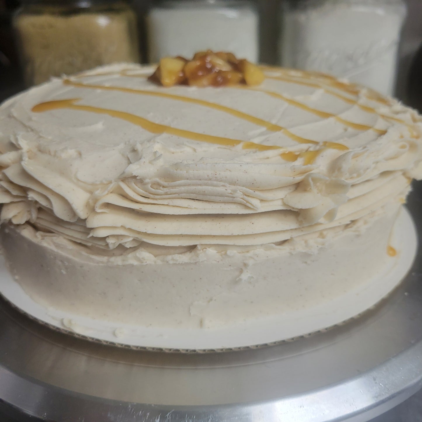 1 Caramel apple pie cake 9 inch round serves 10 people