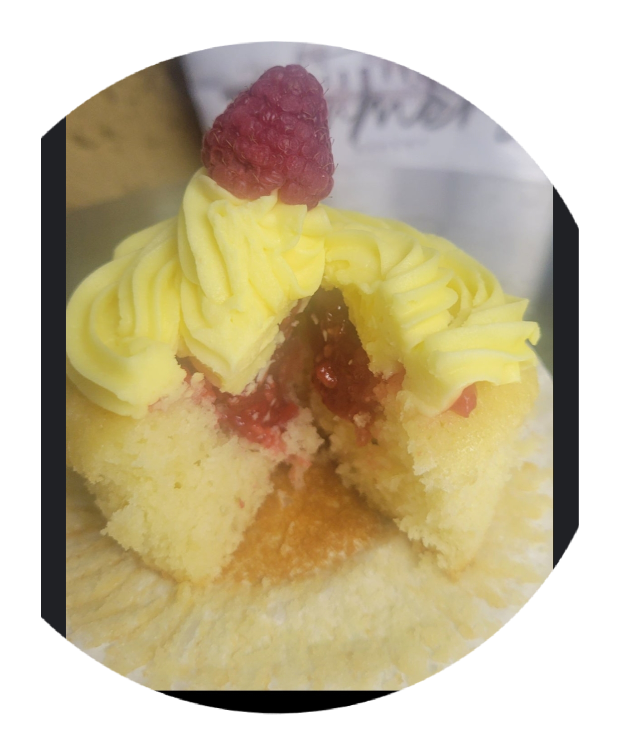 Raspberry filled lemon cupcakes we offer 6 and 12
