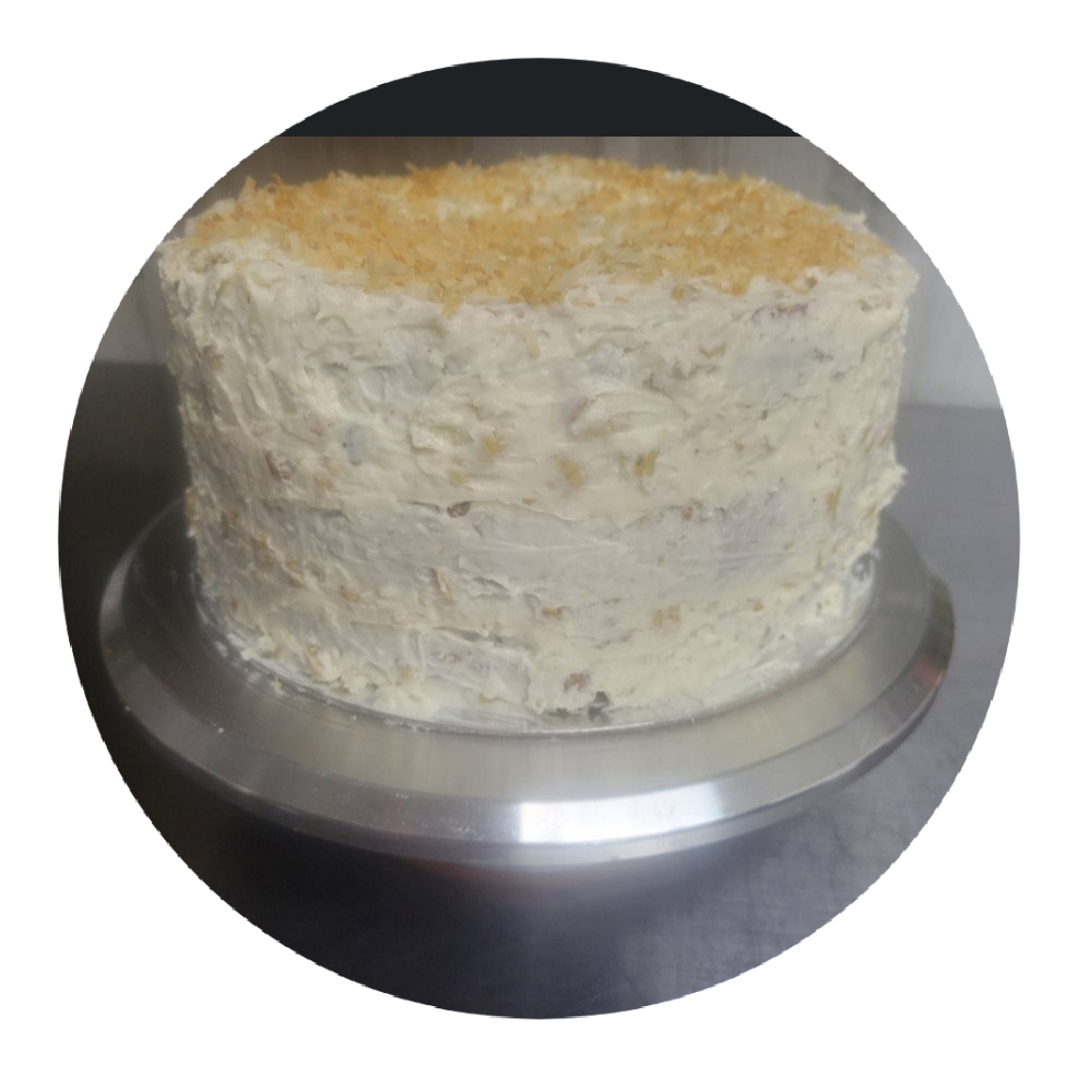 1 Italian wedding cake double layer 9 inch round serves 10 people