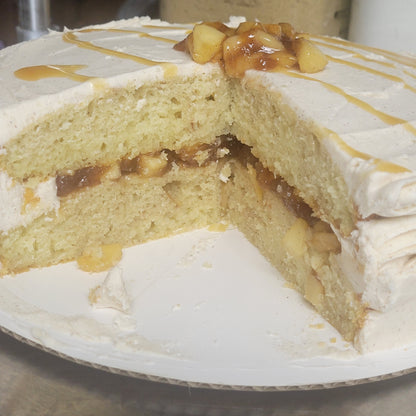 1 Caramel apple pie cake 9 inch round serves 10 people