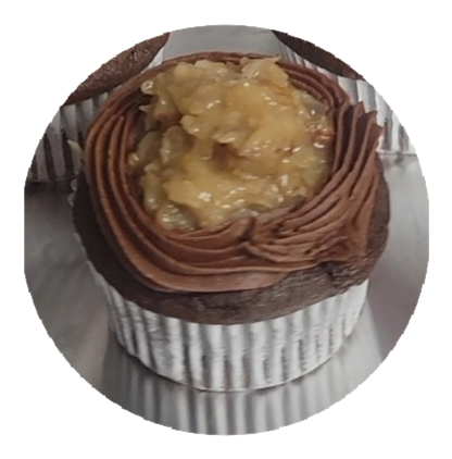 german chocolate filled  chocolate cupcakes we offer  6 and 12