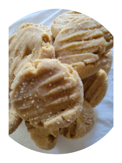 12 Peanut butter cookies rich creamy buttery peanut insanity.